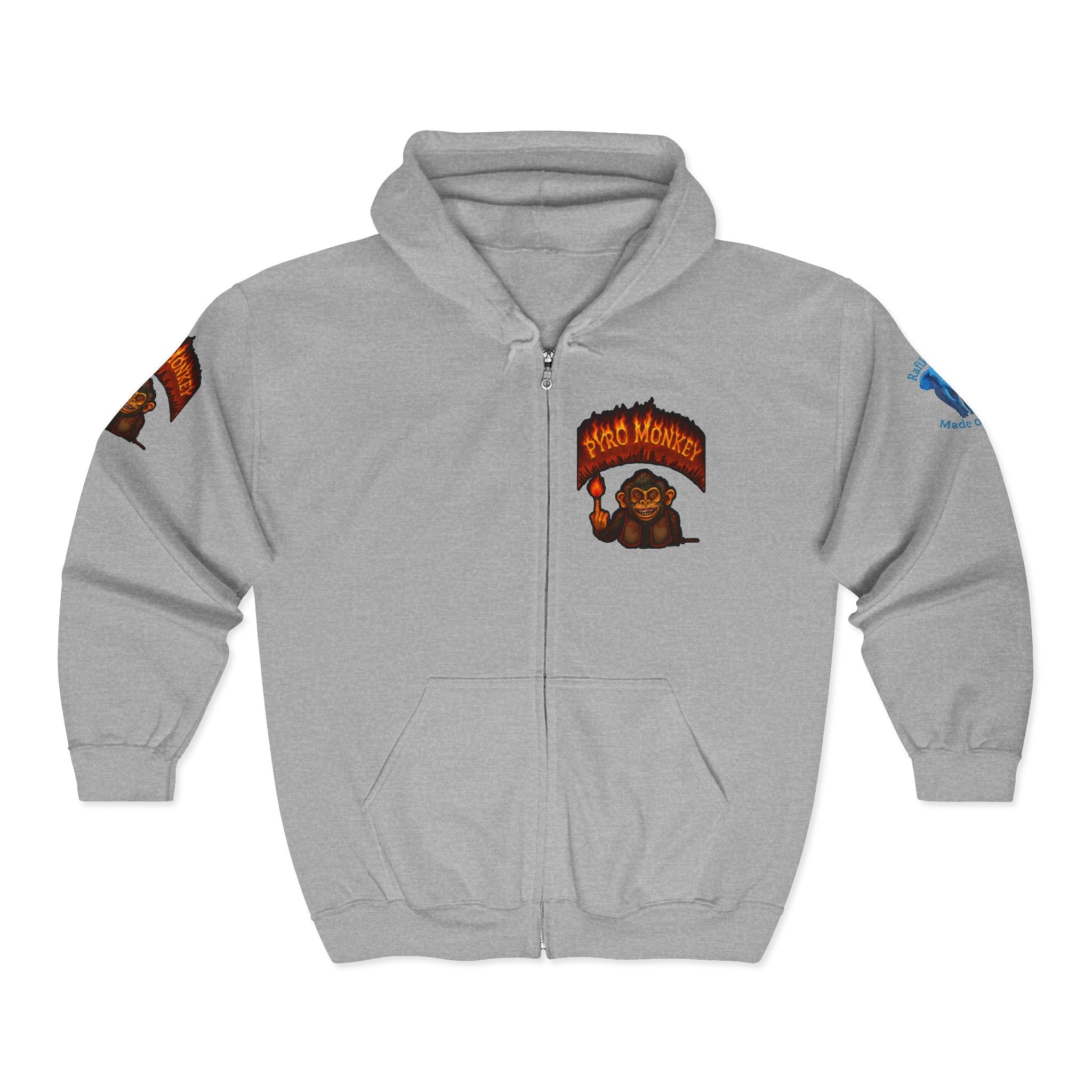 Pyro Monkey Zip Hoodie