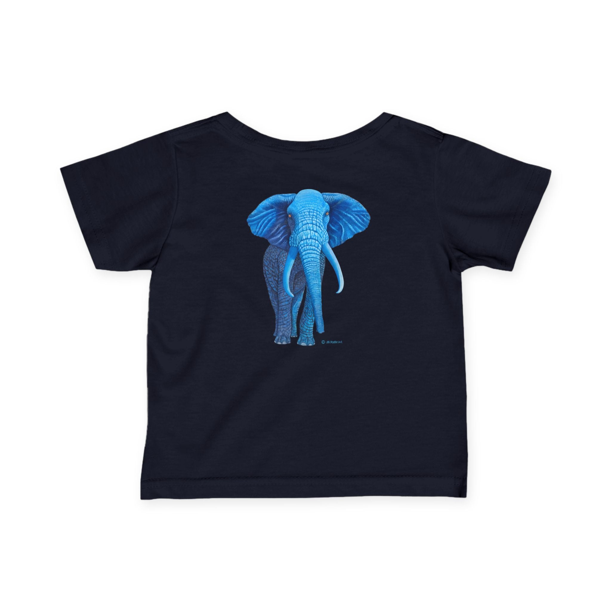Blue Safari Elephant Infant Tee