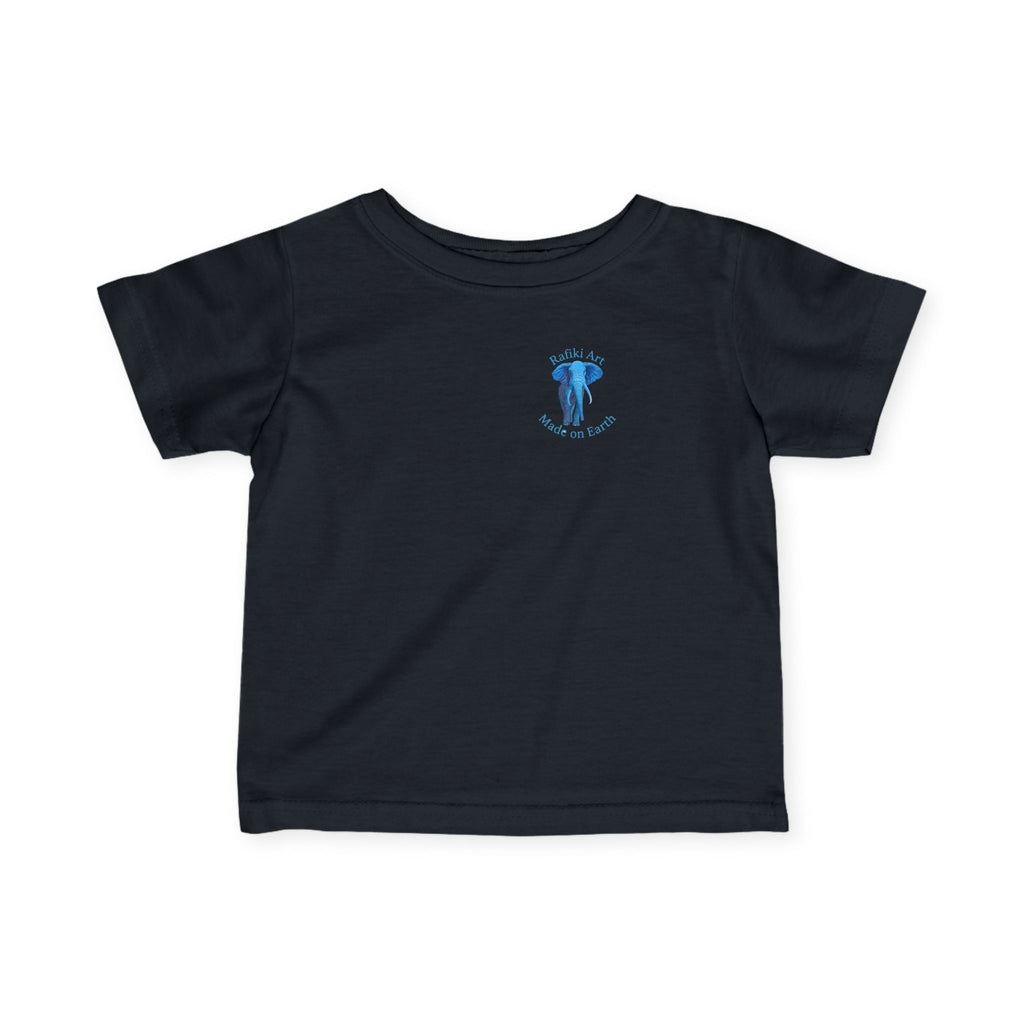 Blue Safari Elephant Infant Tee