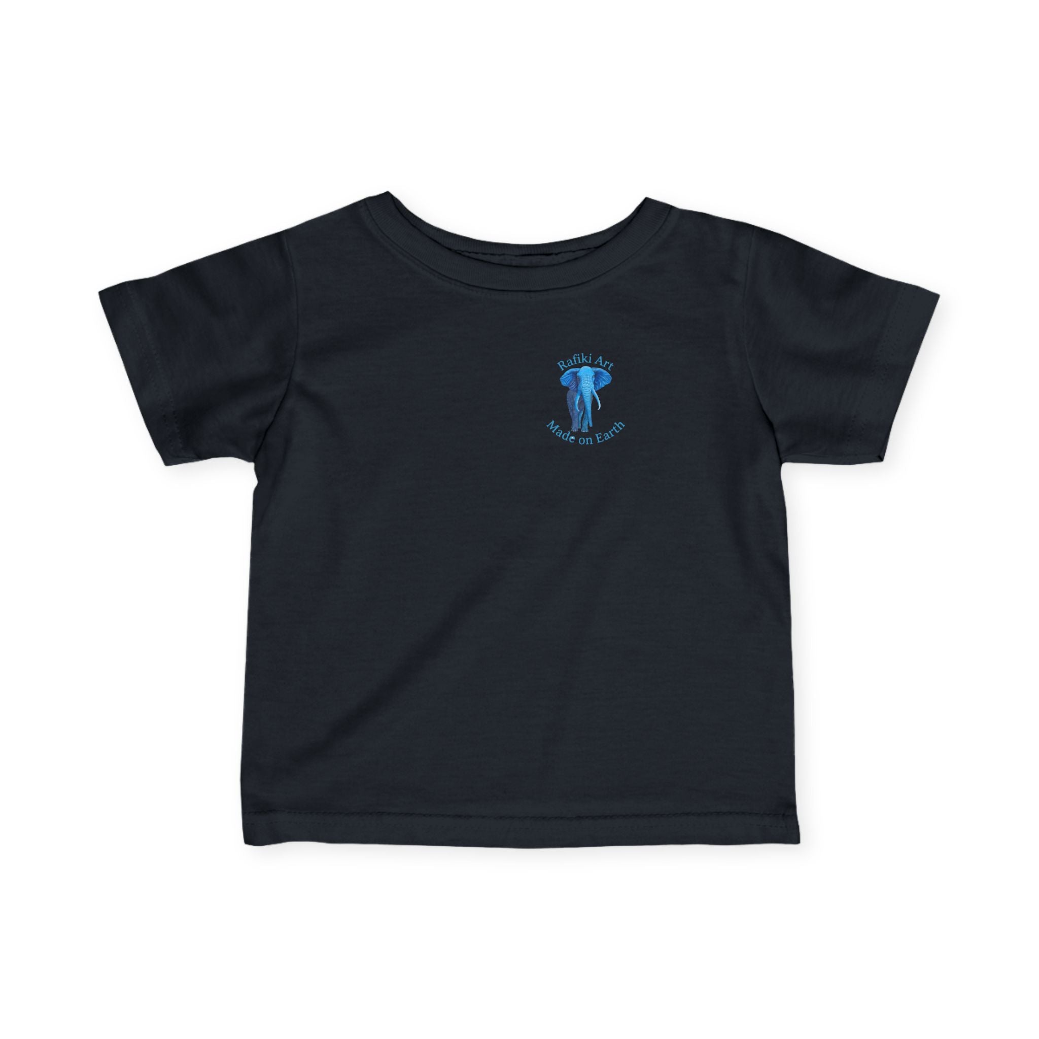 Blue Safari Elephant Infant Tee