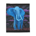 Safari Midnight Visitor Velveteen Plush Blanket