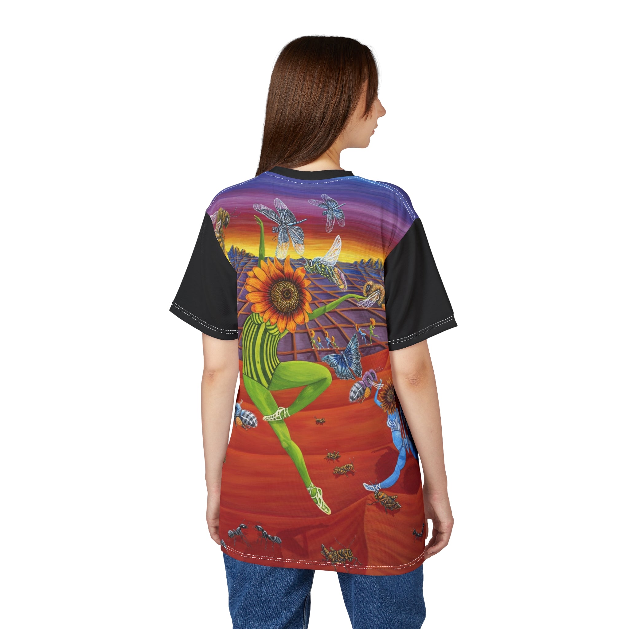 Honey and The Bees All-Over T-Shirt — Spring Floral AOP Tee