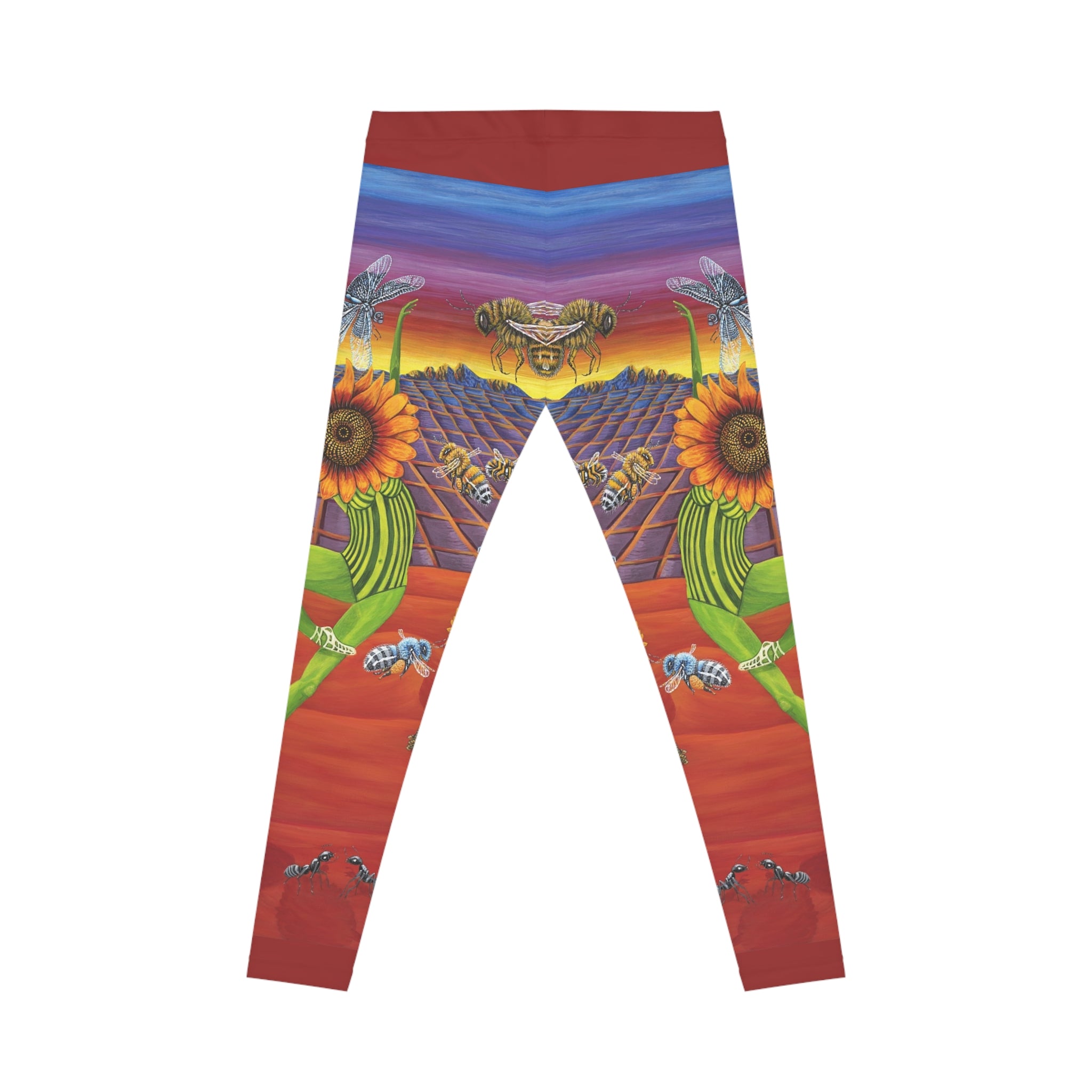 Honey and the Bees Yoga Leggings — Women's Casual Leggings