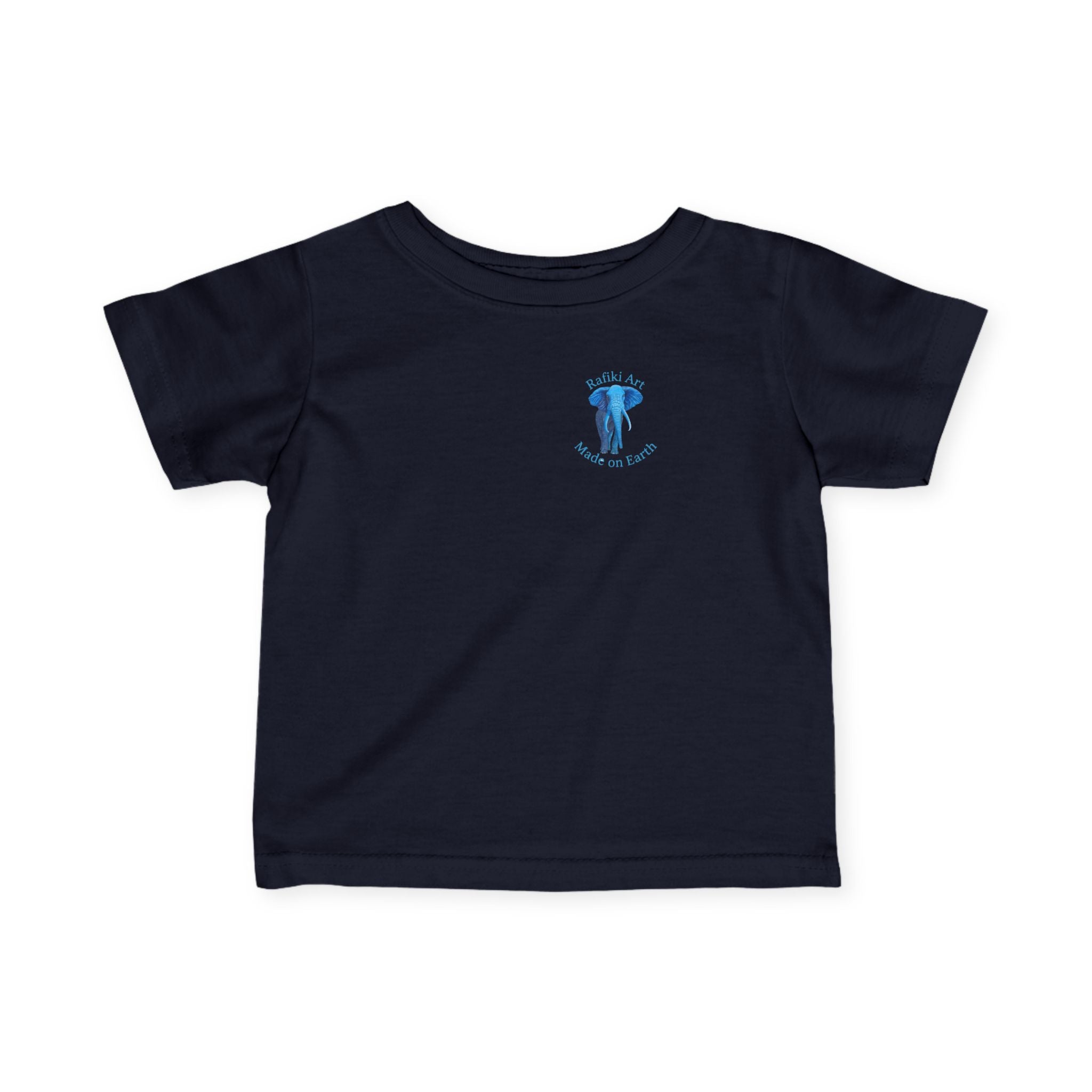 Blue Safari Elephant Infant Tee