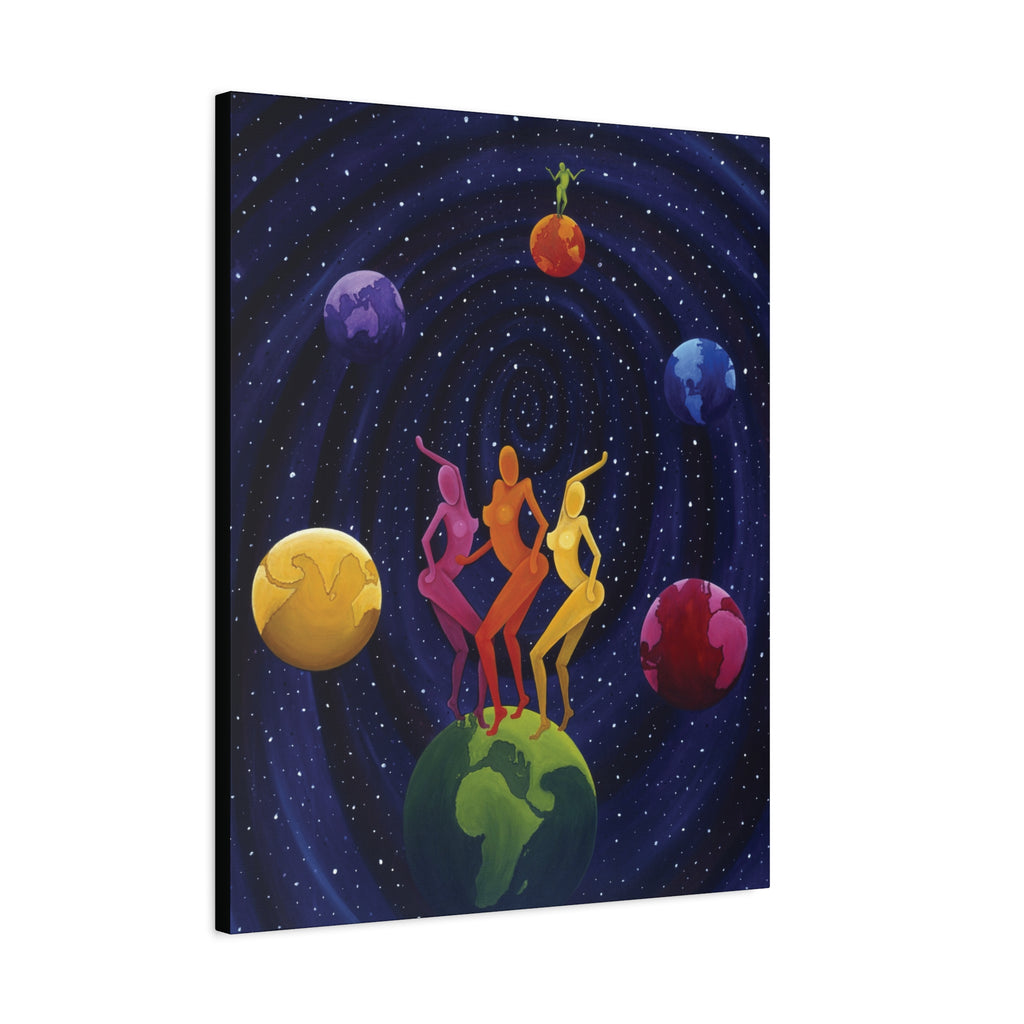 The lovers  Star Crossed Lovers Stretched Canvas Print