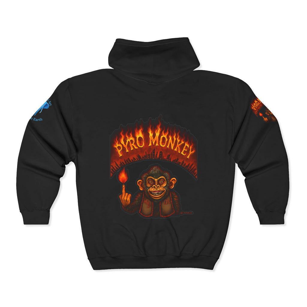 Pyro Monkey Zip Hoodie