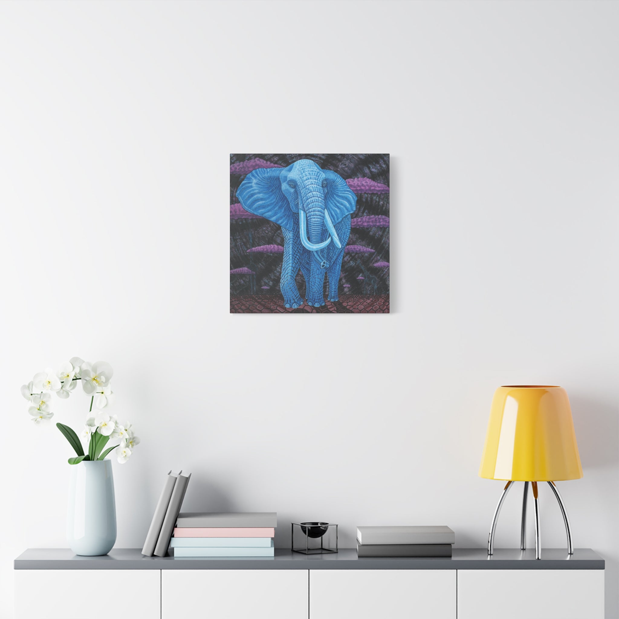 1D. Elephant 3 Close Encounter  Canvas Print From
