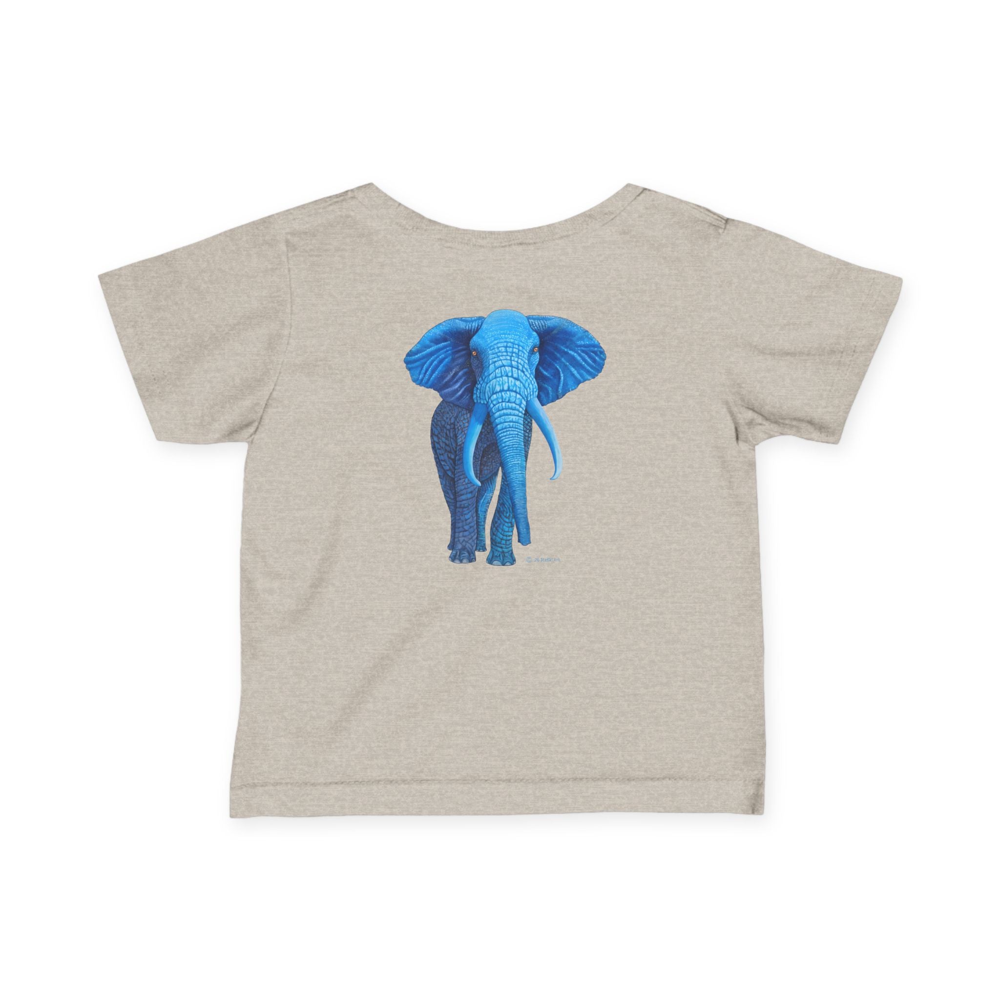 Blue Safari Elephant Infant Tee