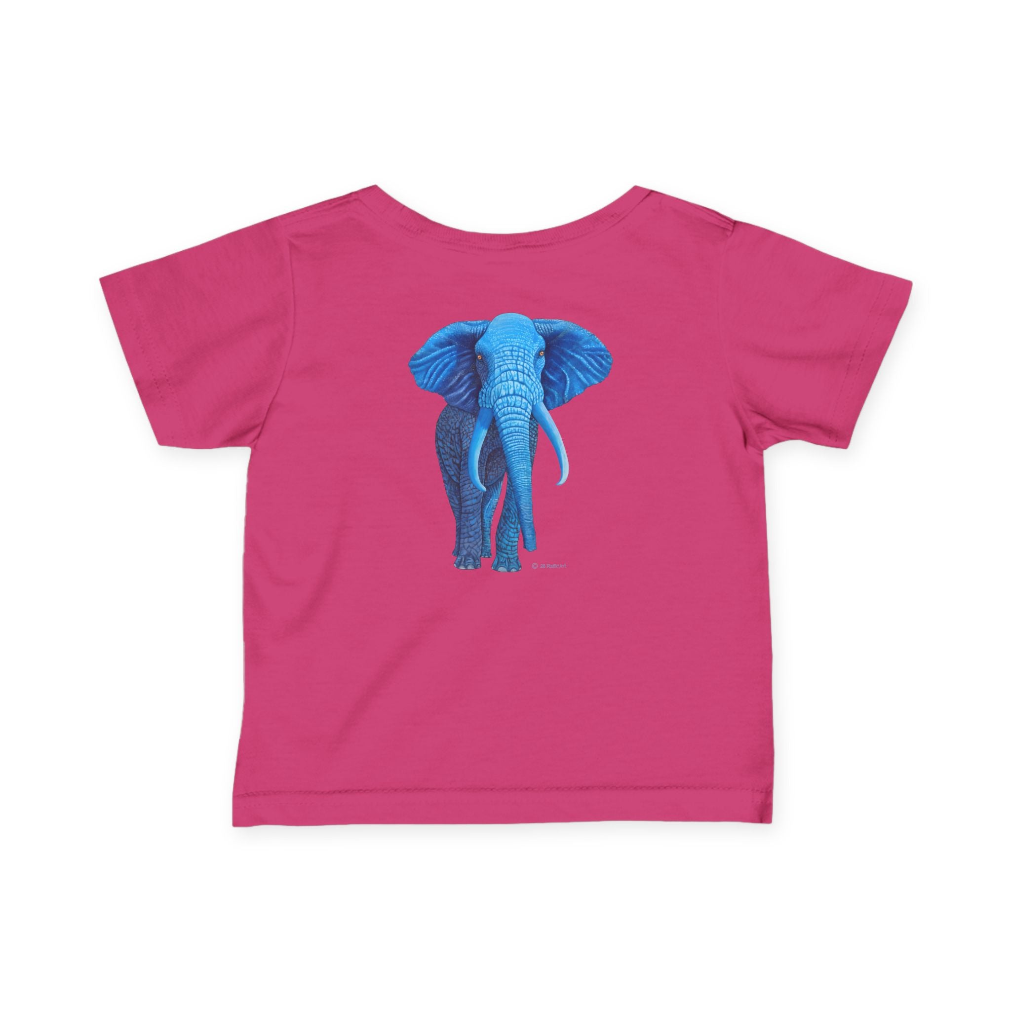 Blue Safari Elephant Infant Tee