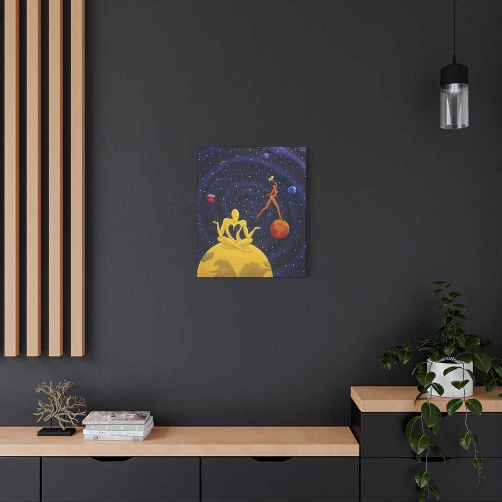 The Lover's. Worlds Apart. Stretched Canvas print