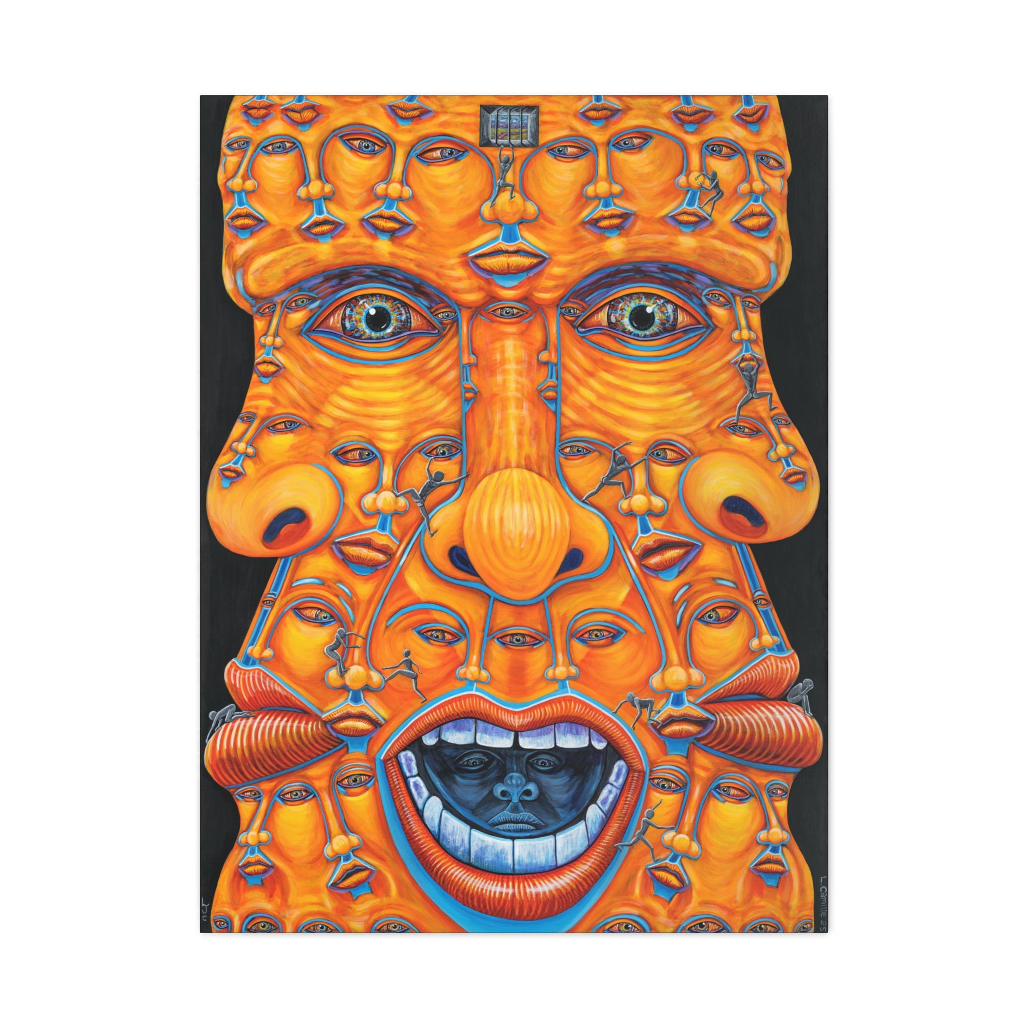 Trying to escape my mind. Stretched Canvas Print — LJ Camille Art