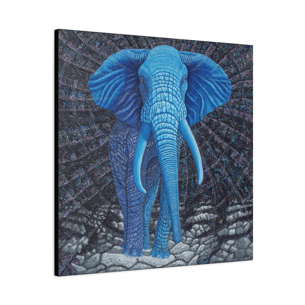 Safari Blue 2, Stretched Canvas Print