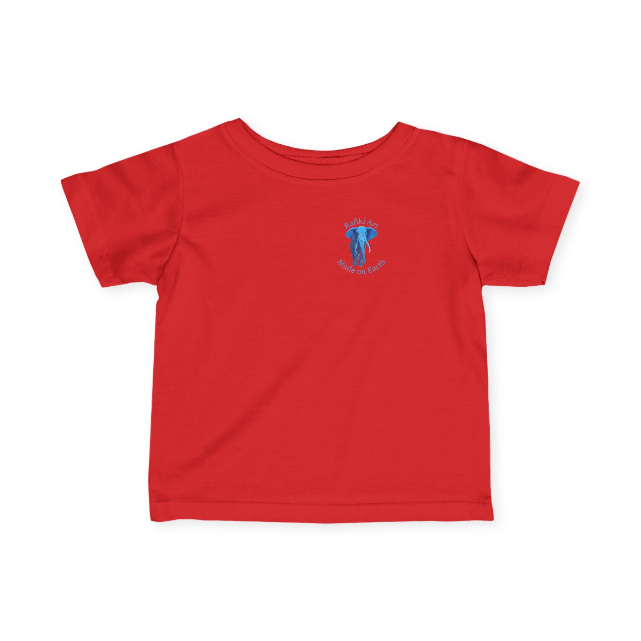 Blue Safari Elephant Infant Tee