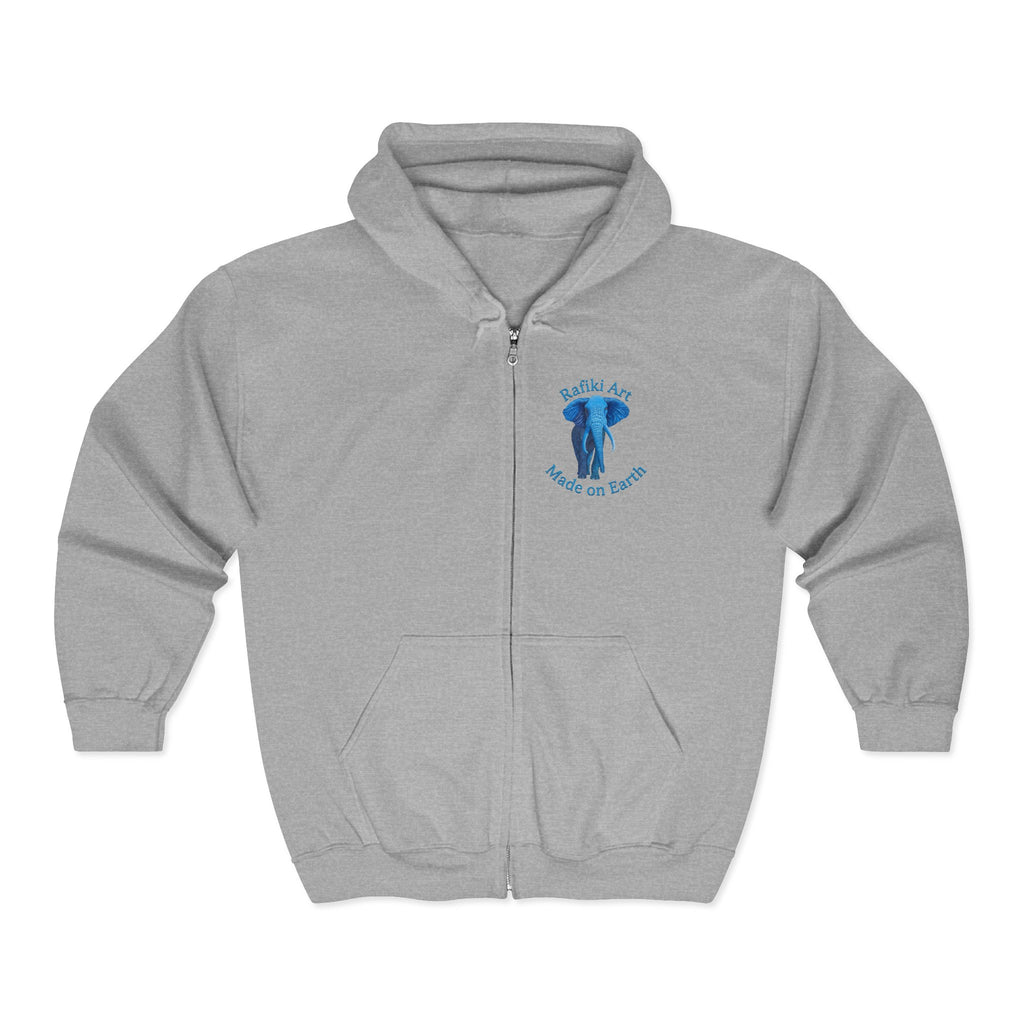 Blue Elephant Full-Zip Hoodie