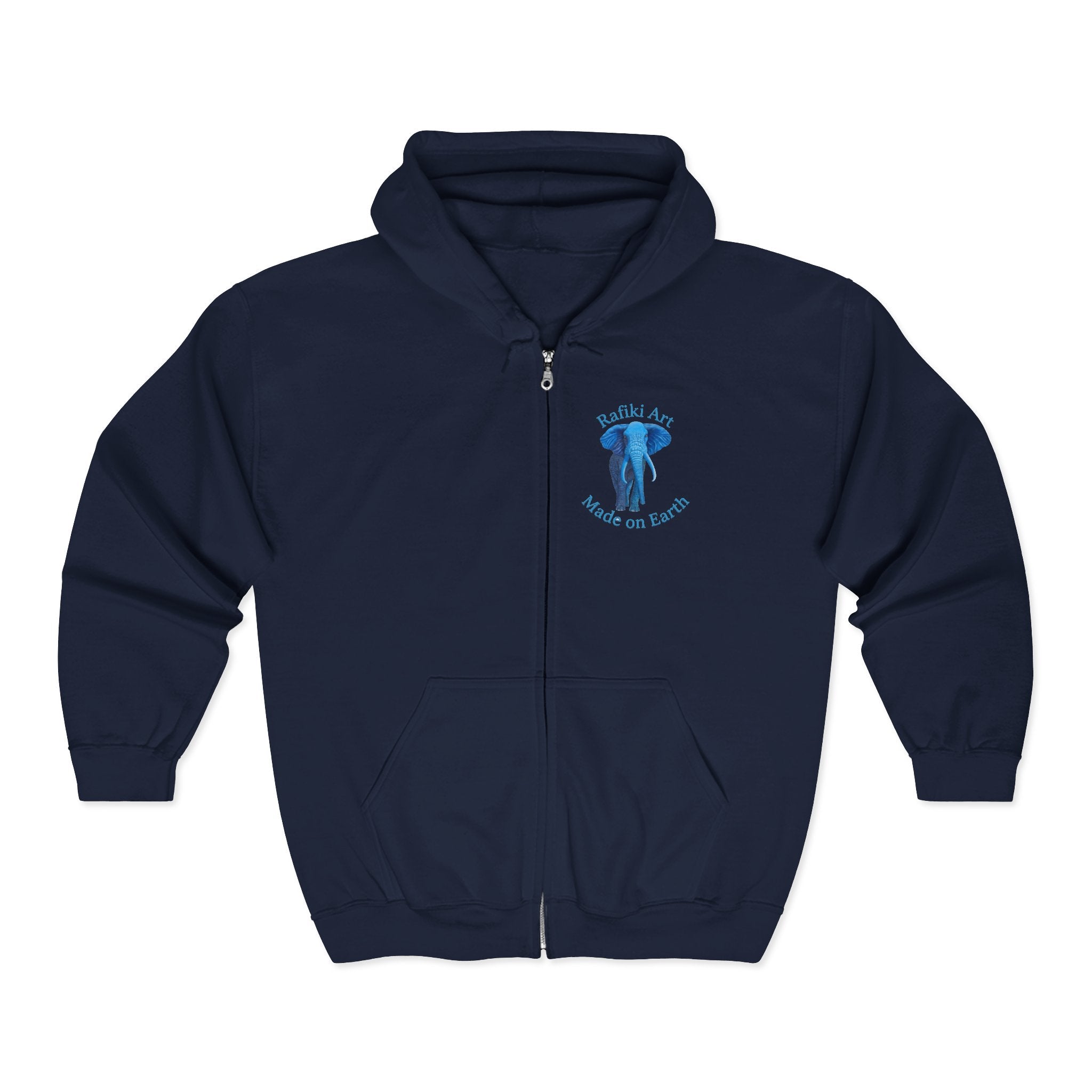Blue Elephant Full-Zip Hoodie