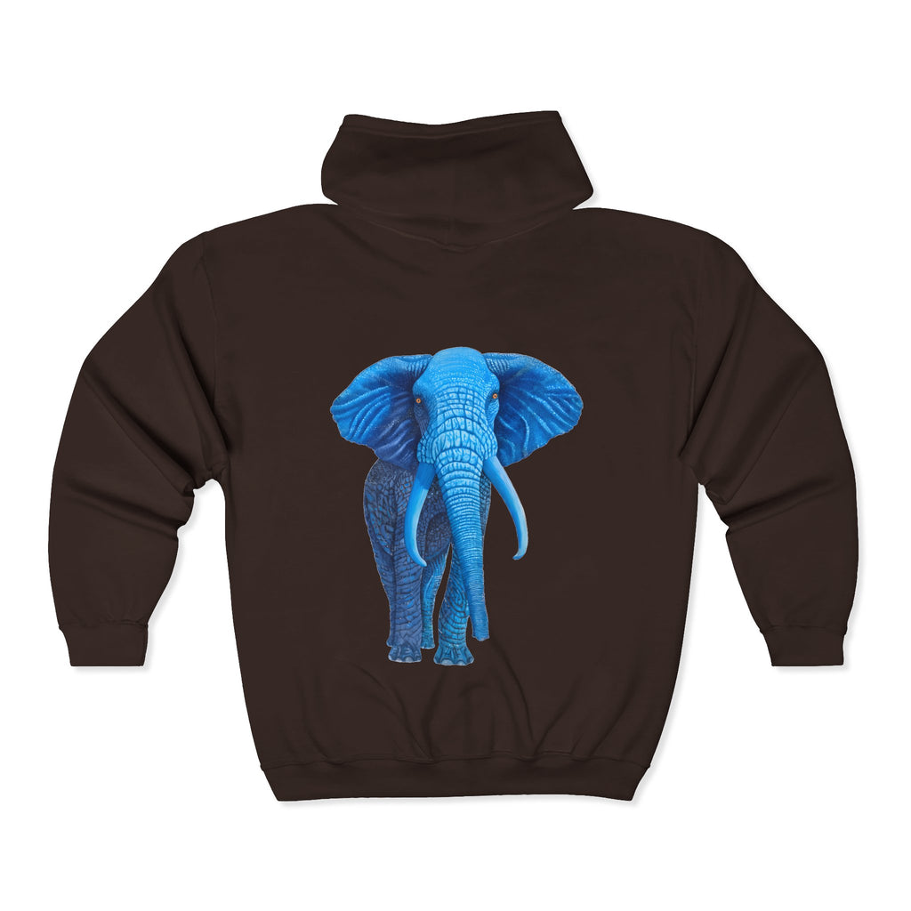 Blue Elephant Full-Zip Hoodie