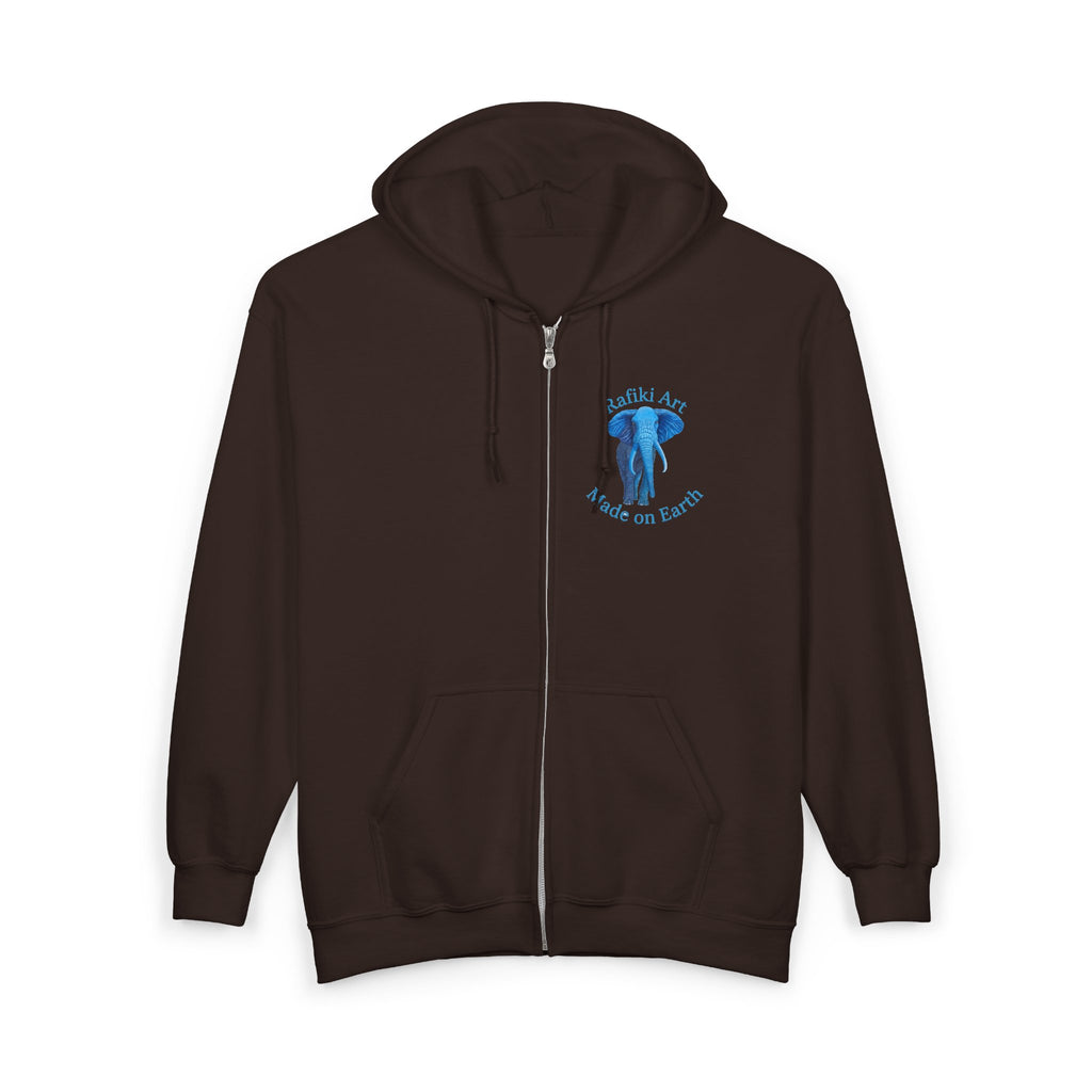 Blue Elephant Full-Zip Hoodie
