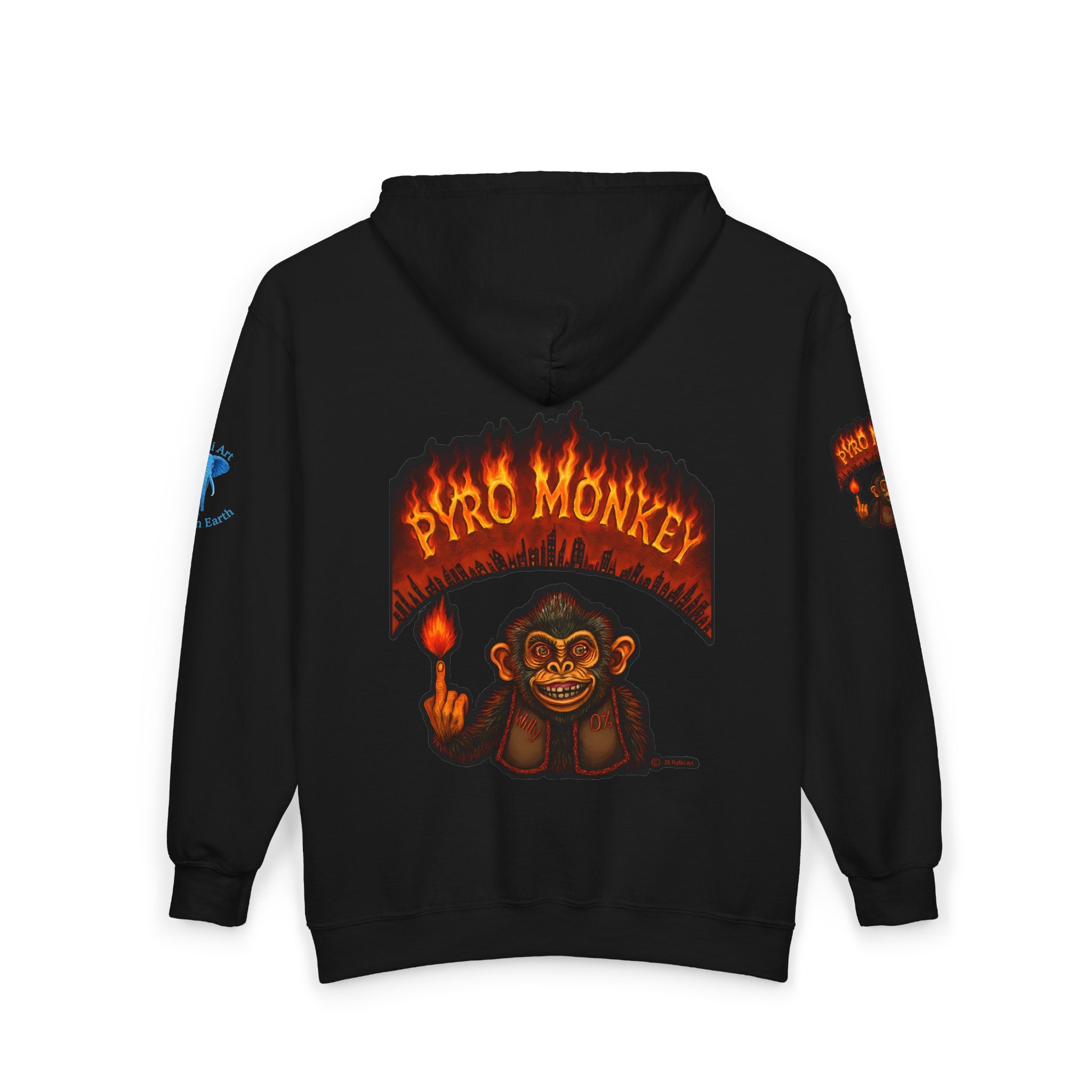 Pyro Monkey Zip Hoodie