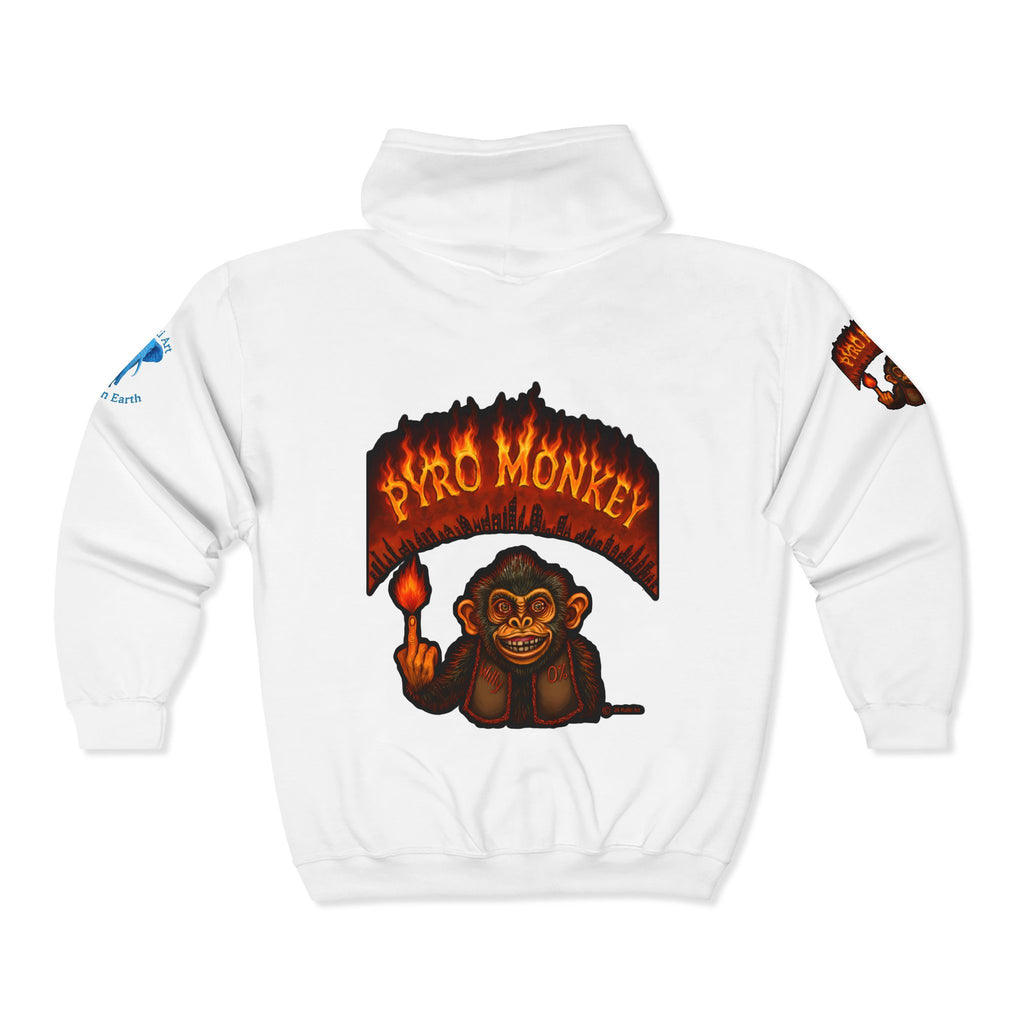 Pyro Monkey Zip Hoodie