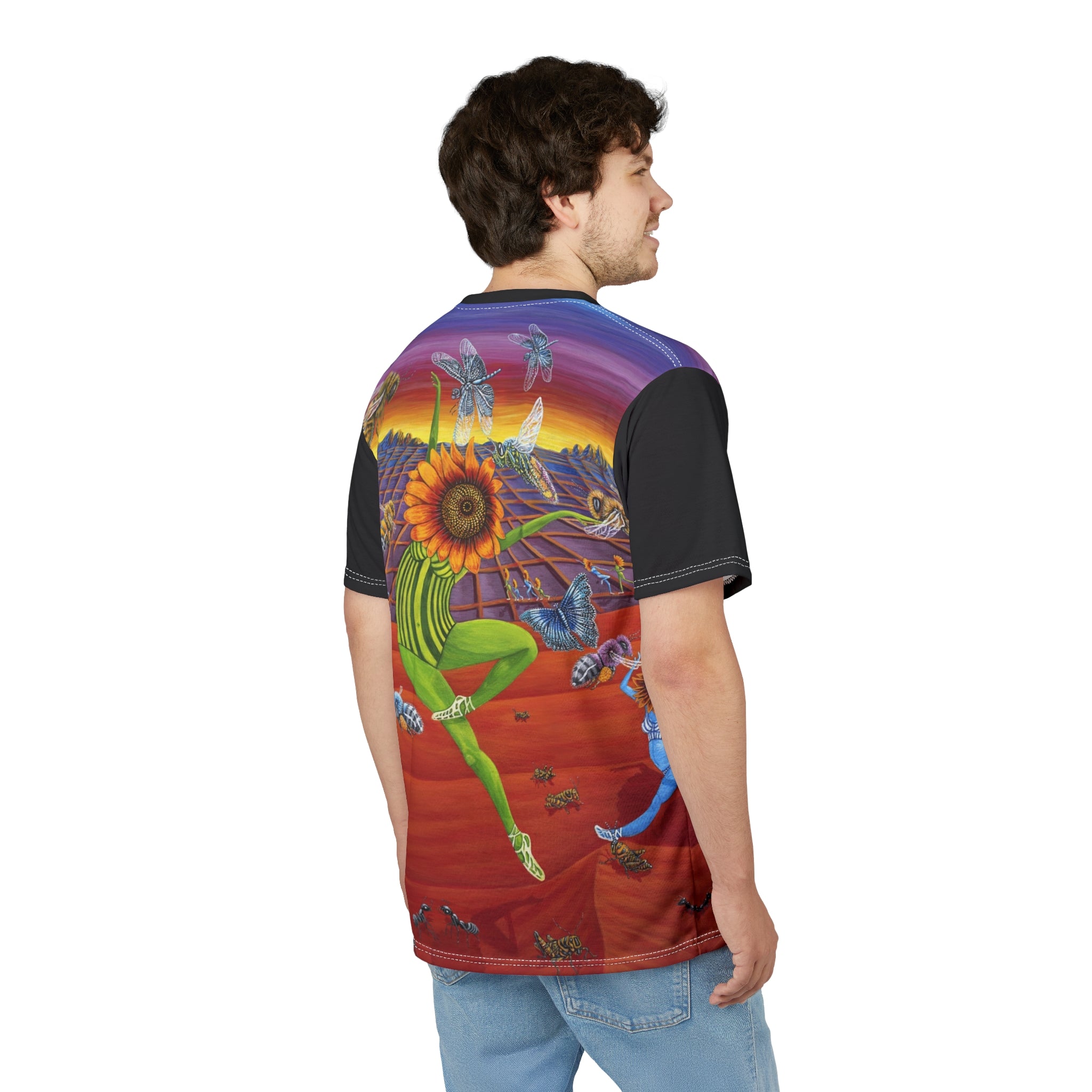 Honey and The Bees All-Over T-Shirt — Spring Floral AOP Tee