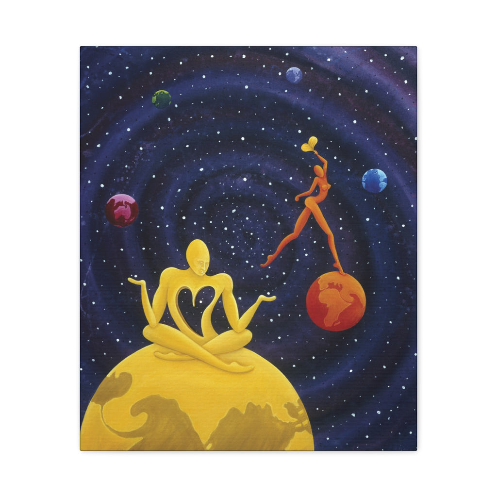 The Lover's. Worlds Apart. Stretched Canvas print