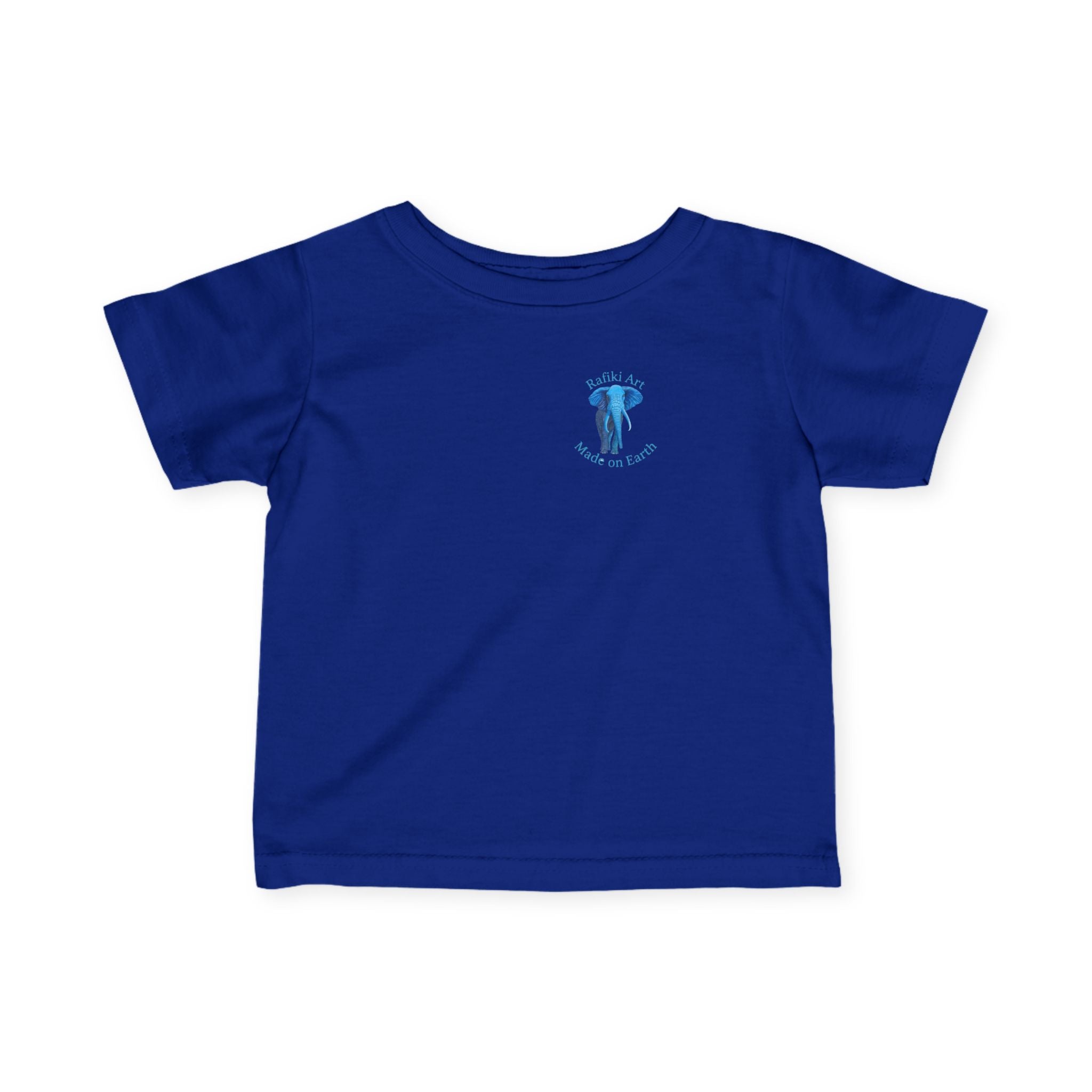 Blue Safari Elephant Infant Tee
