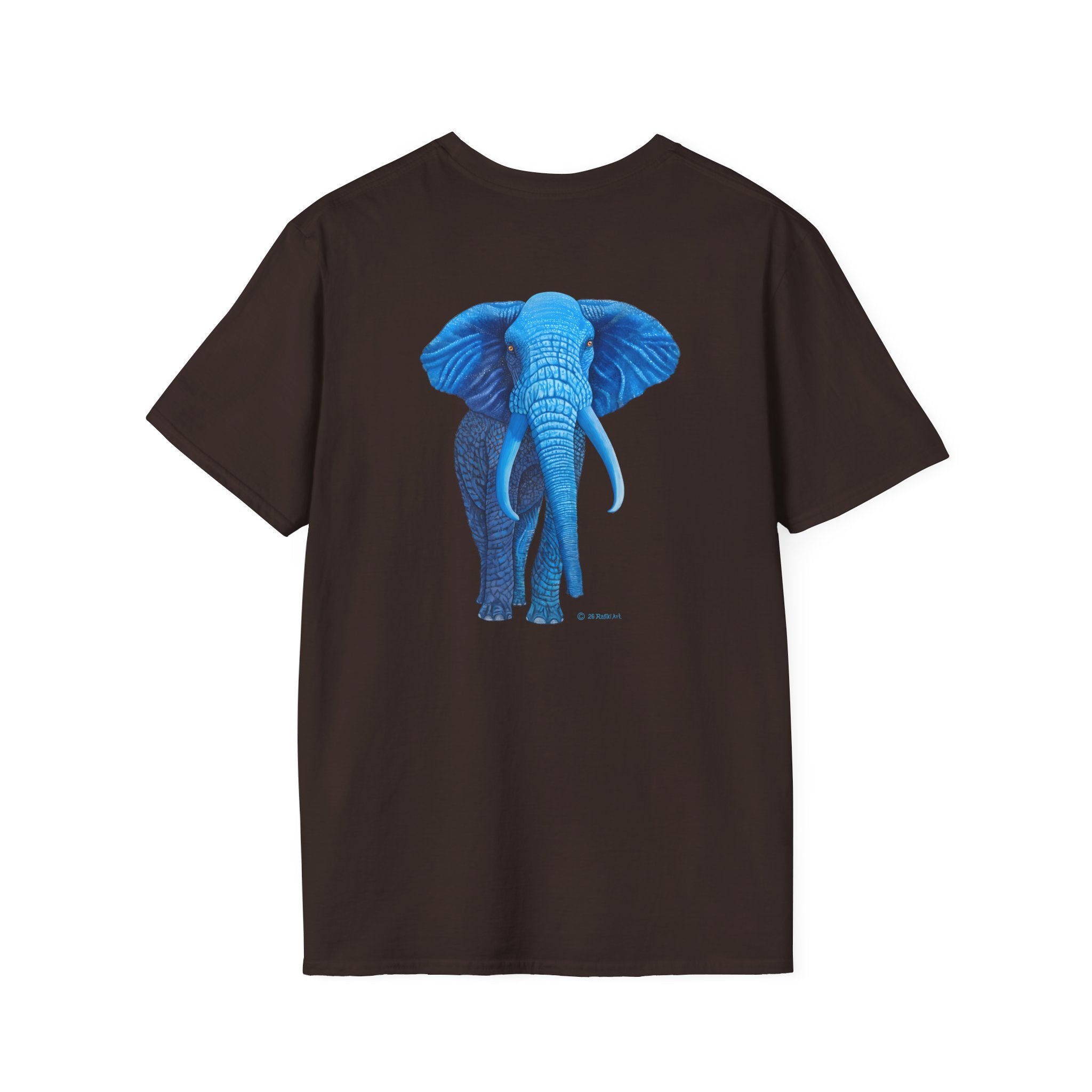 1A. Safari Blue Elephant T-Shirt