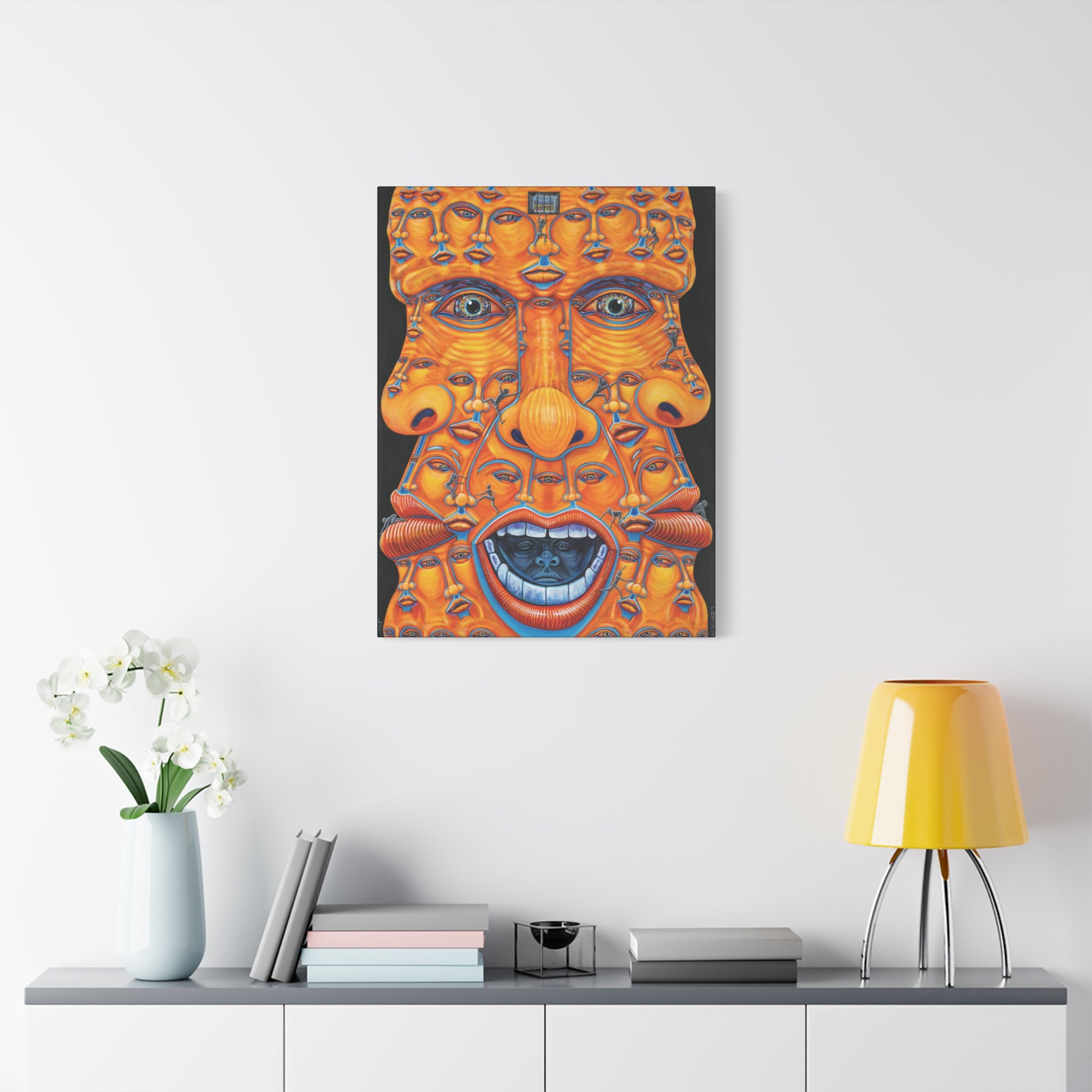 1E. Trying to escape my mind.  Stretched Canvas Print