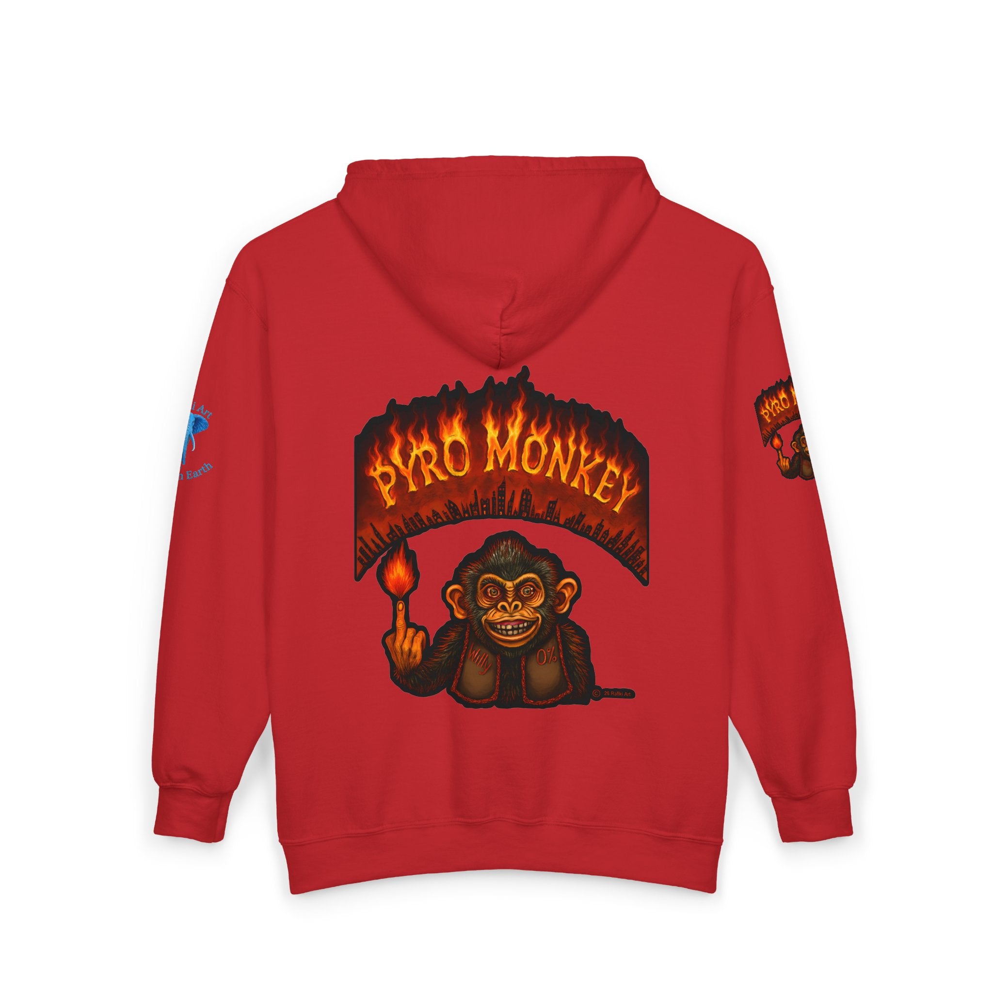 Pyro Monkey Zip Hoodie